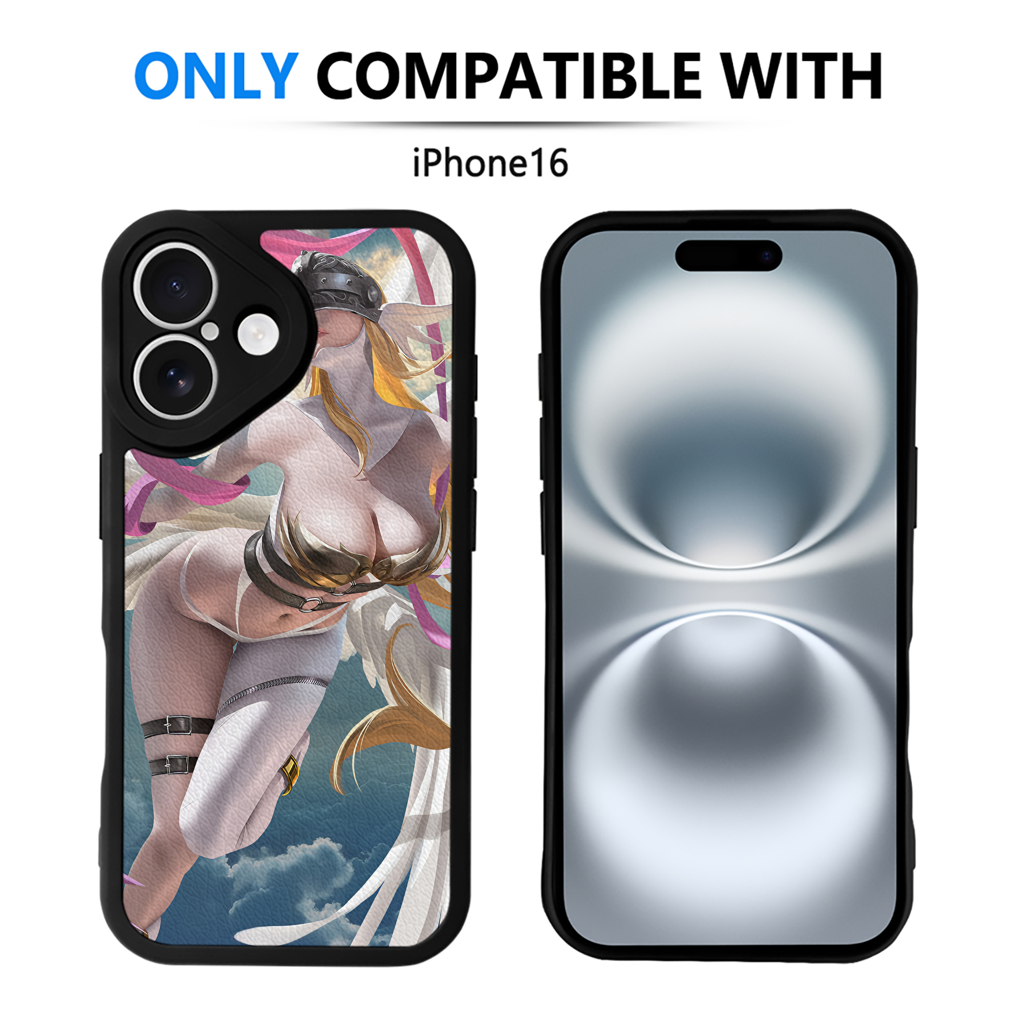 （画像用） Digimon デジタルモンスター/デジモン 【iPhone 16シリーズ対応】シリコンスマホケース（レザー調） 材質：シリコン